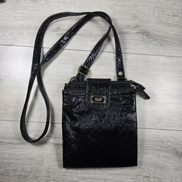 Relic Bags Relic Cross Body Purse Small Black Faux Leather